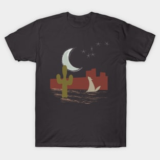 Lispe Moonlight Desert Serenade T-Shirt